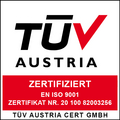 ISO Logo T&Uuml;V Zertifizierung 9001